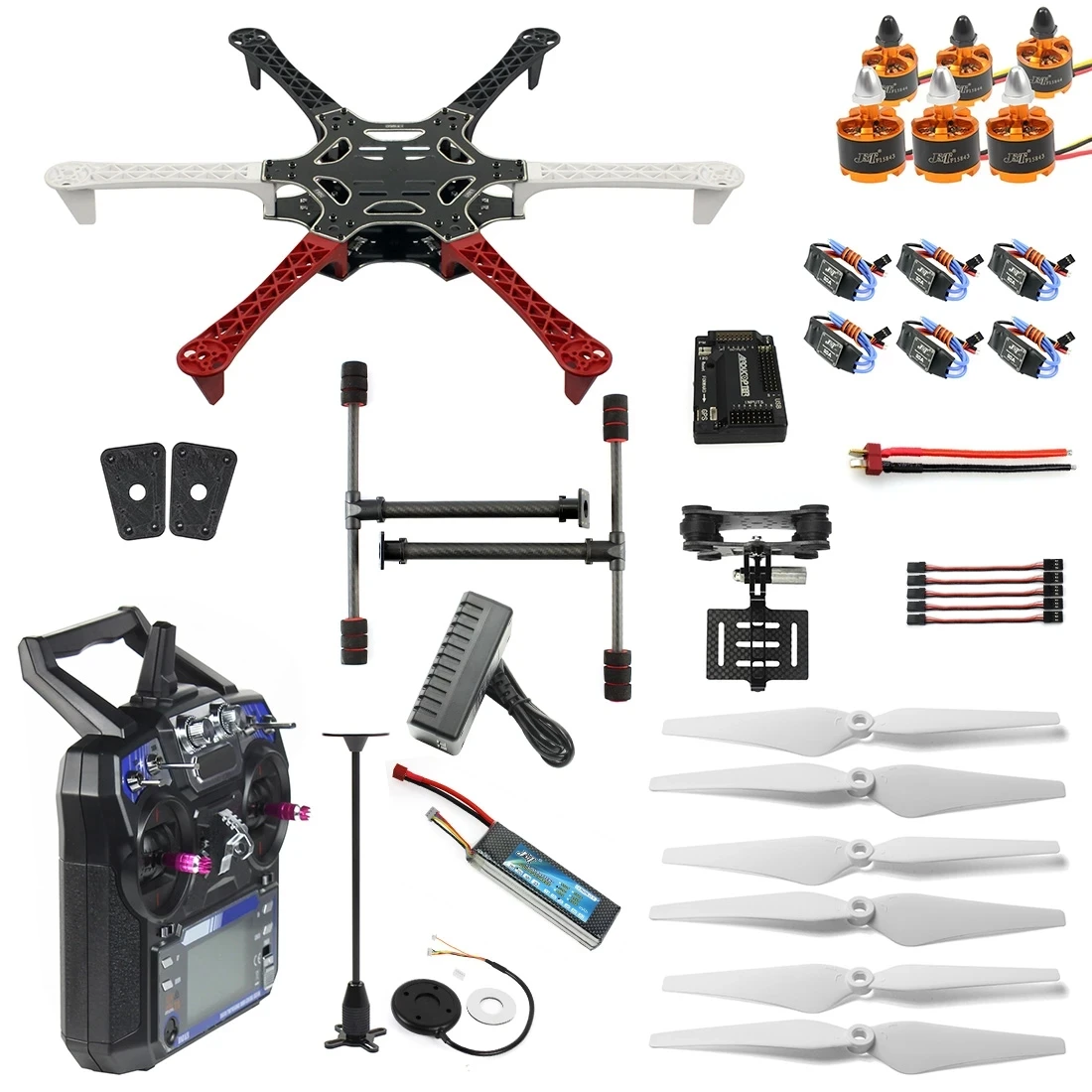 Полный комплект GPS Дрон Квадрокоптер F550 Hexa-Rotor Air Frame APM2.8 с камерой Gimbal PTZ | Игрушки и