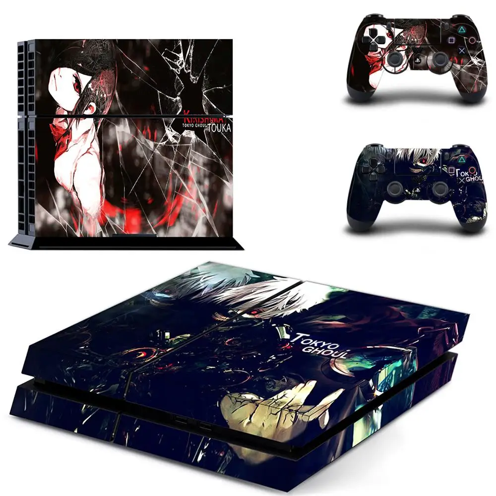 Аниме, Токийский Гуль, полное покрытие, лицевые панели, наклейка для PS4, наклейка для playstation 4, консоль и контроллеры, наклейка для PS4, Виниловая наклейка
