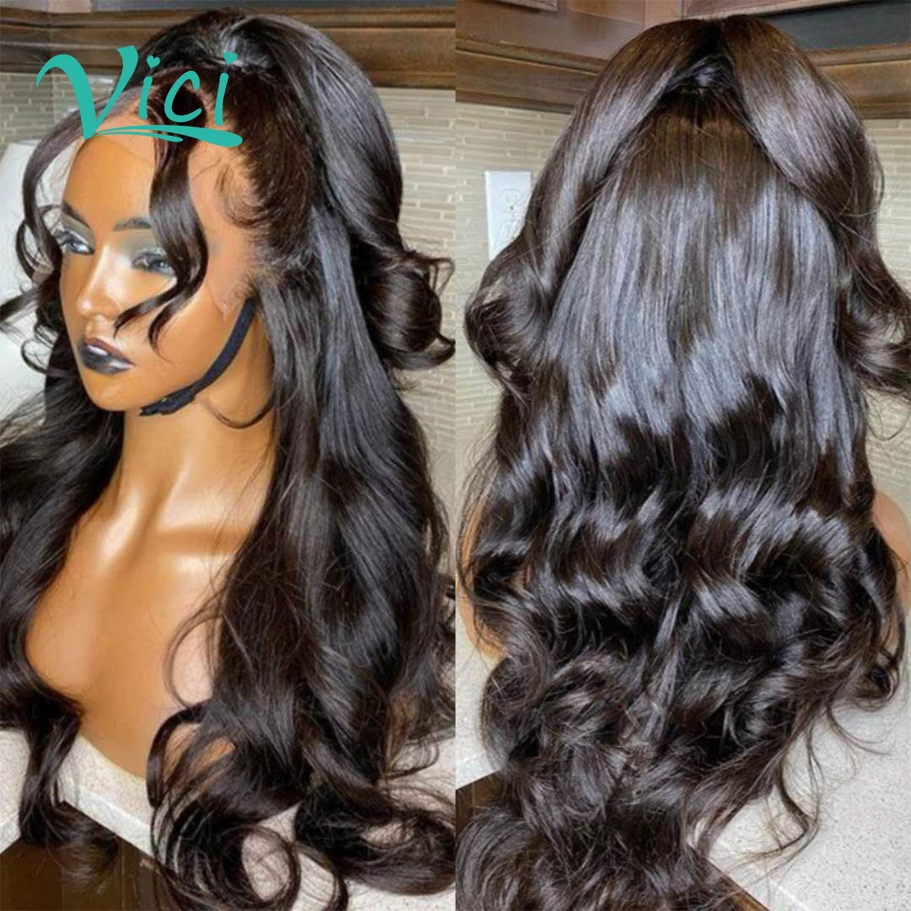 

360 Lace Frontal Wig For Black Women Body Wave Wig Human Hair Natural Black Brazilian Hair Wigs Long Hair 150 Density Can Do Bun