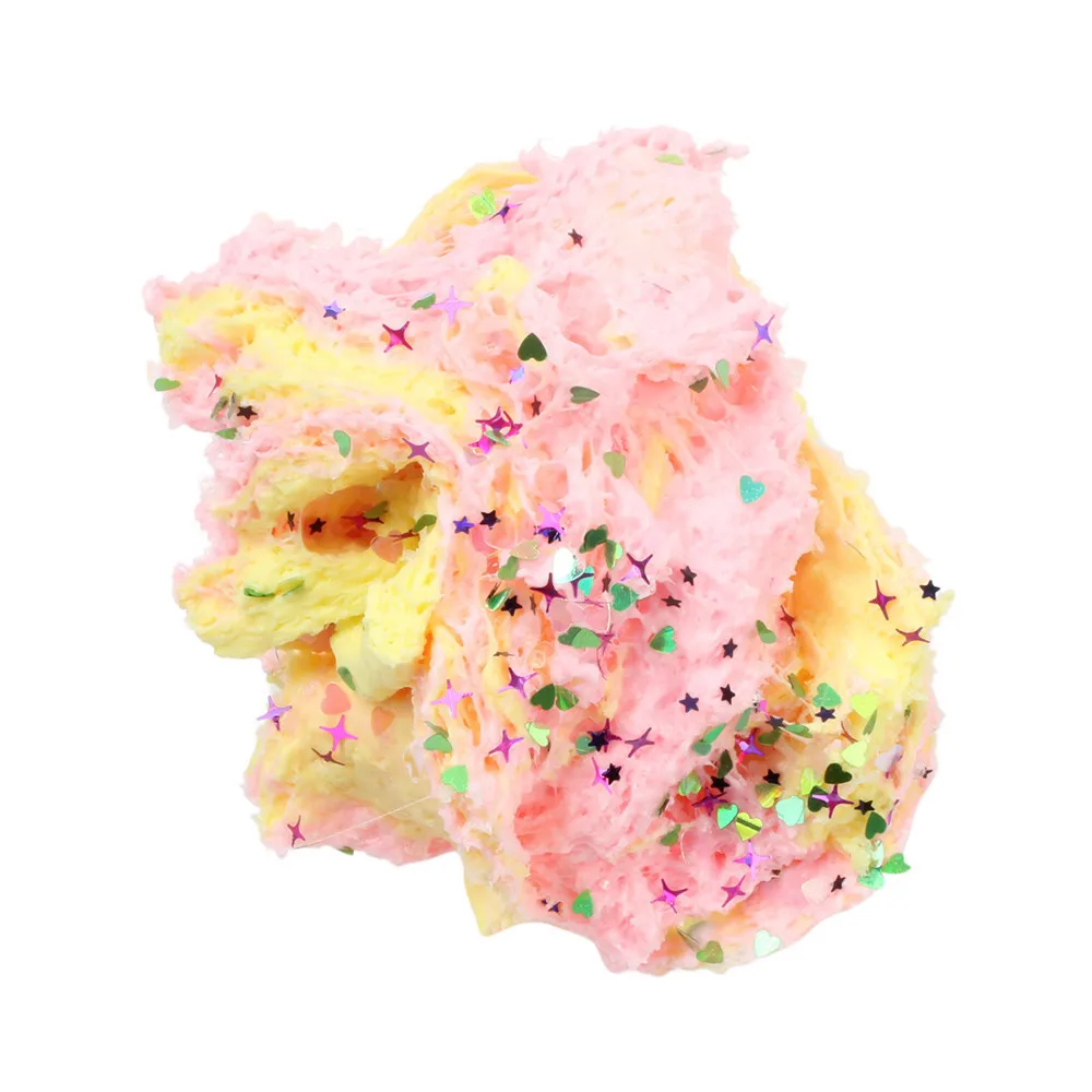 Squishy Scented Stress Kids Clay Toys Decompression Mud Toy Mixing Cloud Cotton Candy Slime Unzip Anti-stress Gift #B