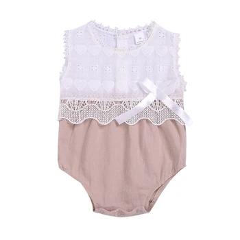 

Infant Newborn Baby Girls Clothing Cotton Ruffles Rompers Jumpsuit Cute Bow Sunsuit Summer 2019 Baby Girls Costume