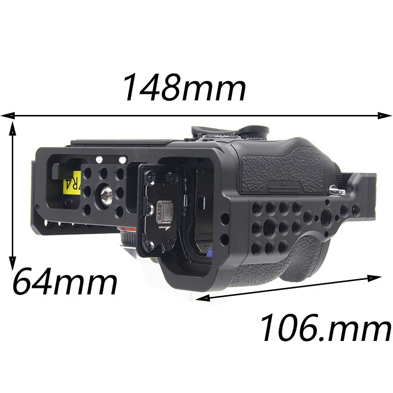 Алюминиевый сплав камера клетка видео стабилизатор крепление для sony A7R4 камера защитная крышка корпуса ручка кронштейн аксессуары