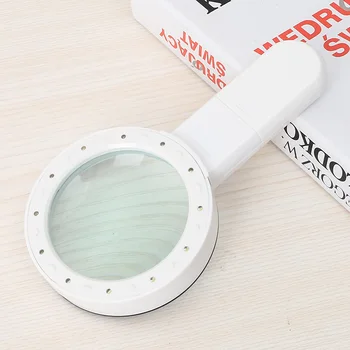 

30X 12 LED Magnifying Lens Magnifying Glass with Light Suitable for Old People to Read Small Prints Stamps Maps Jewelry