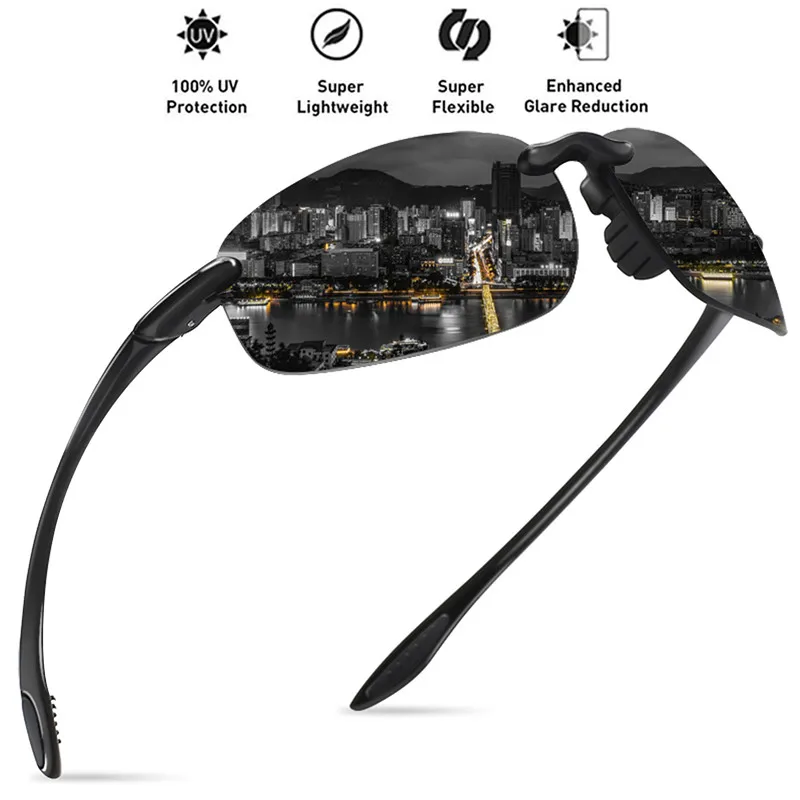 JULI Classic Sports Sunglasses For Women Driving And Running Rimless Ultralight Frame Sun Glasses Men UV400 MJ8001_voghion.com