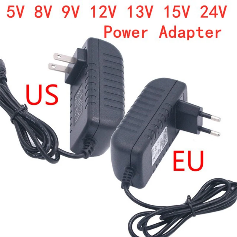 Адаптер питания AC DC 5 12 24 В 8 в 9 13 15 1 А 2 3 трансформаторы от 220 до адаптер со