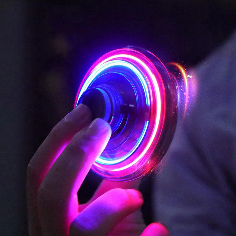 

Flynova Spinners Most Tricked-Out Hand Flying Spinner Mini UFO LED Drone Saucer Flying Toys Decompression Toy