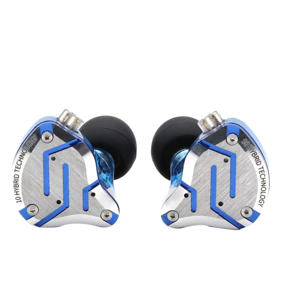 KZ ZS10 PRO 1DD 4BA HIFI металлическая гарнитура, гибридные наушники в ухо, спортивные наушники с шумоподавлением