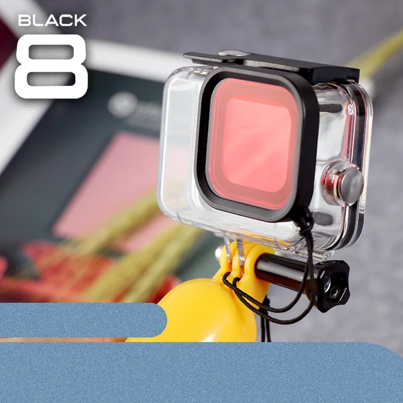 MountDog Дайвинг фильтры для экшн-камеры GoPro Hero 8 черный действие Камера аксессуары, защита экрана с крышкой для объектива для спортивной экшн-камеры Go Pro Аксессуары