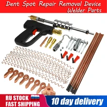 86Pcs Car Body Dent Repair Dent Puller Welder Kit Sheet Metal Tools Set Spot Welding Gun Pulling Claw Pulling Hammer Tool Kit