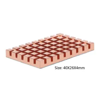 

40x26MM 40x26MM Copper Heatsink and 2/3/4MM Thermally Conductive Adhesive for mSATA NGFF 5030 msata3.0 Solid State Disk SSD