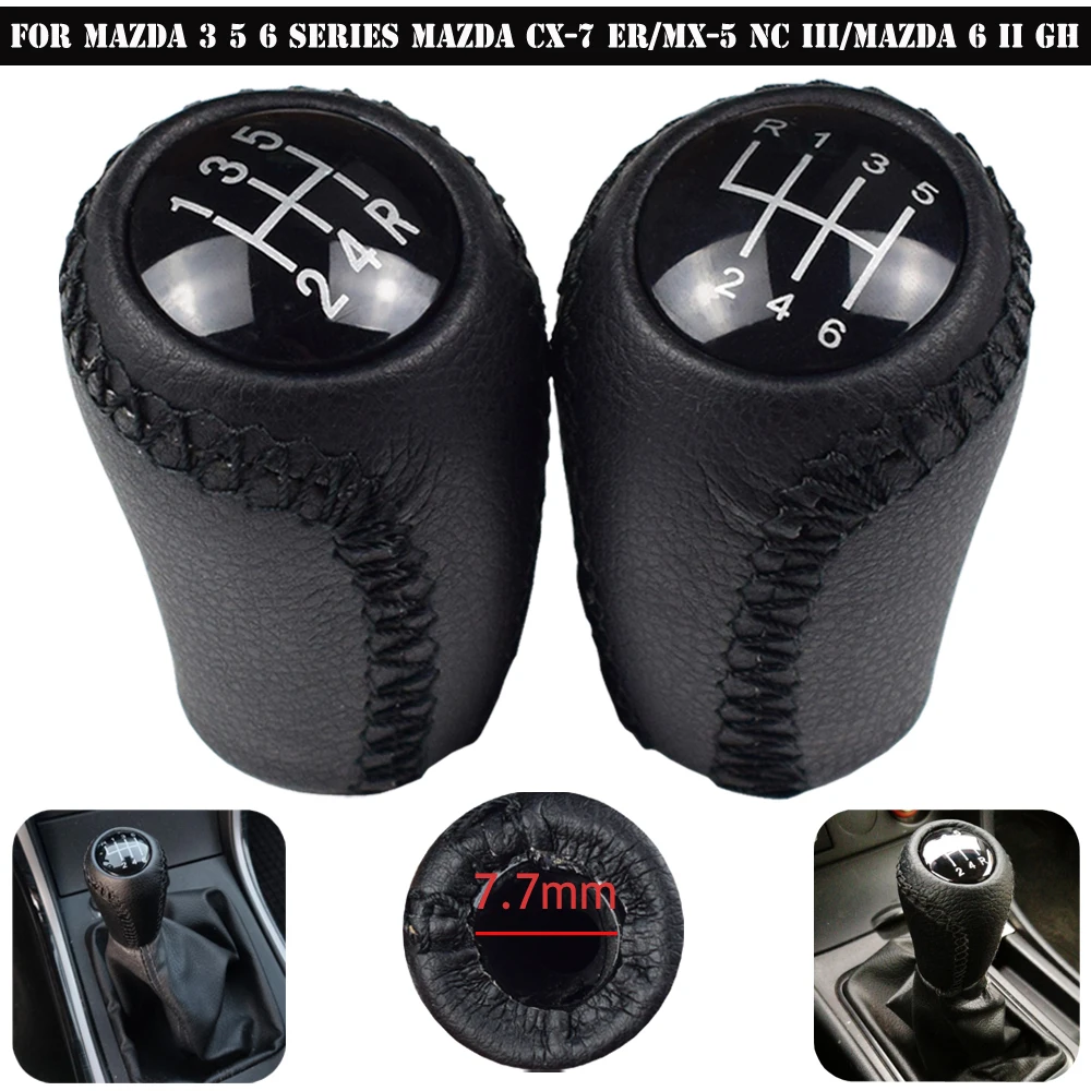 Руководство для MAZDA CX-7 ER/MX-5 NC III/dzda6 II GH/dzda5 CR CW/dzda3 BK 3 5 6 Series 5 6 speed ручка переключения передач головной убор