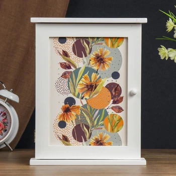 

Housekeeper tree 6 hooks "Autumn flowers" white 28x22x6.5 cm 3907671