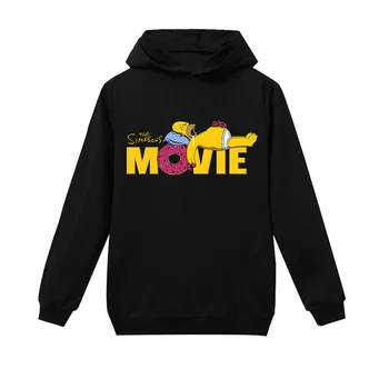 

Spring Children Cartoon The Simpsons Clothes Autumn Hoodies Boys Coat Girls Sweatshirts Kids Long Sleeve T-Shirts Hooded Top