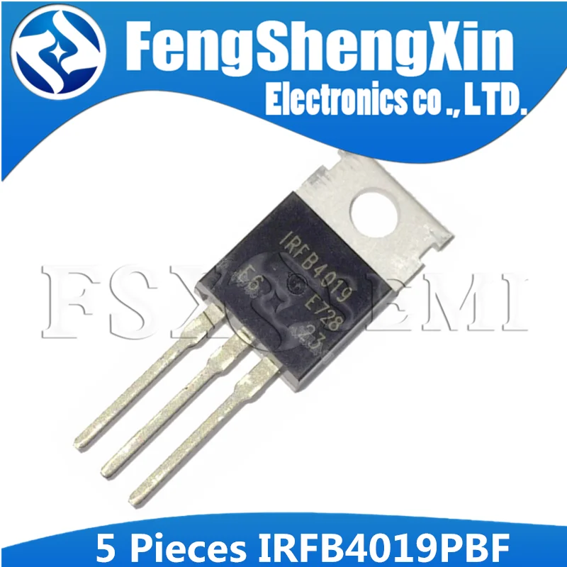 Цифровой аудио МОП транзистор IRFB4019PBF TO 220 IRFB4019 TO220 5 шт.|Интегральные схемы| |