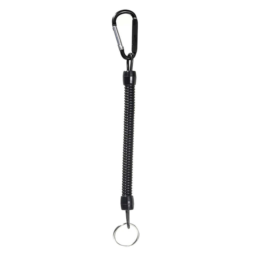 Fishing Lanyards Kayak Boating Heavy Duty Fishing Tool Safety Coil Lanyard Retractable 100-120cm/39-47inch