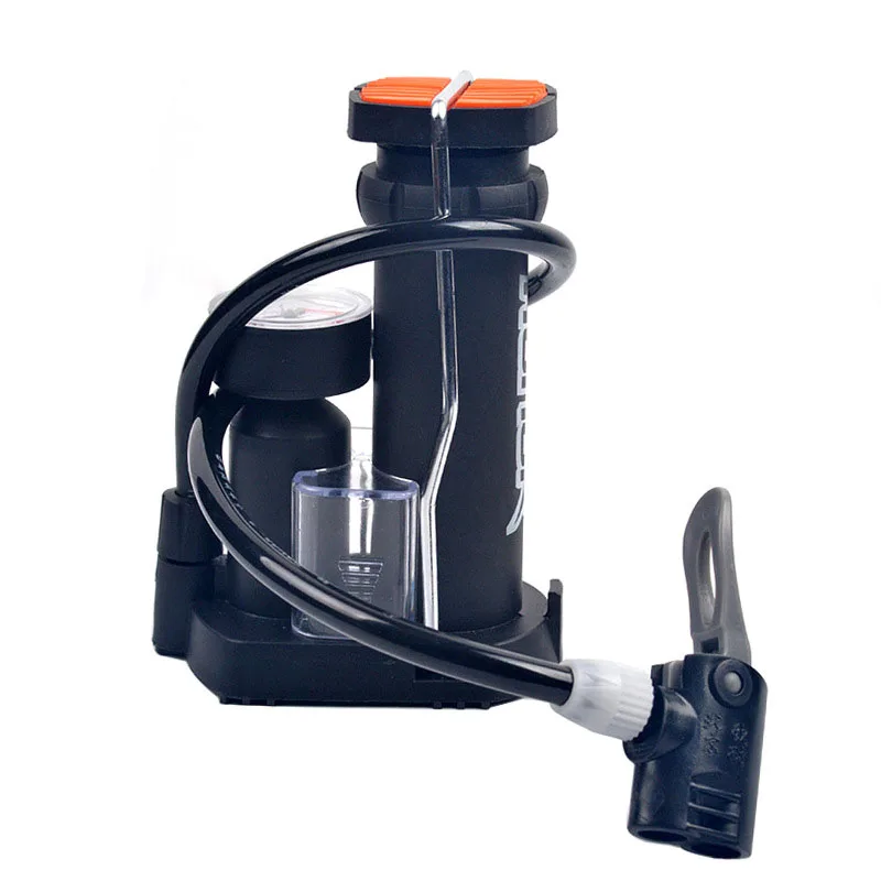 Велосипедный насос с манометром Мини педаль высокого давления портативный