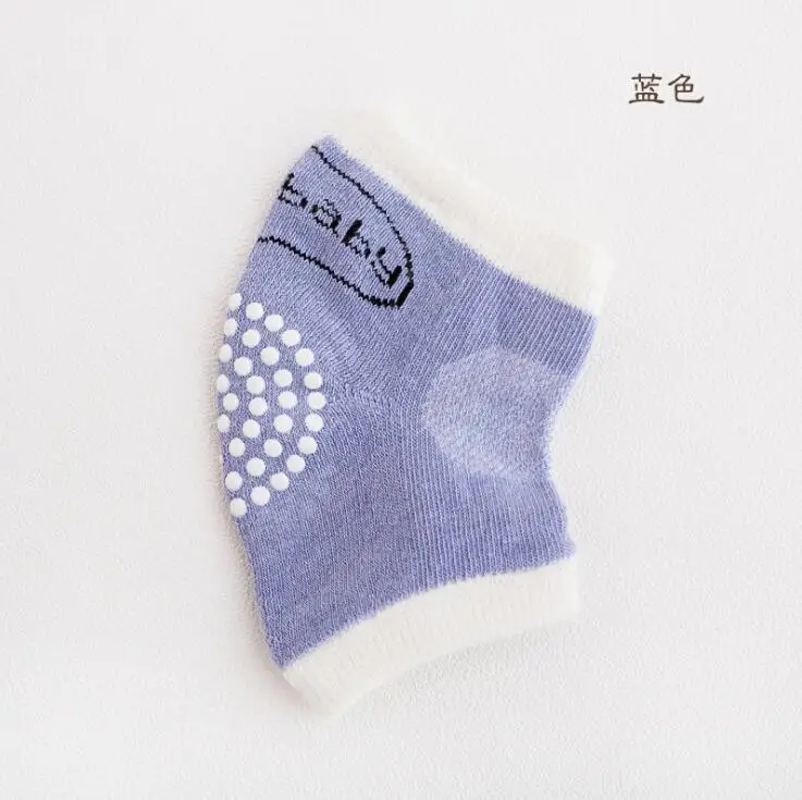 blue knee pad Хлопок, наколенники, дышащие, для ползания, налокотники, Детские наколенники, защита колена - Цвет: blue knee pad