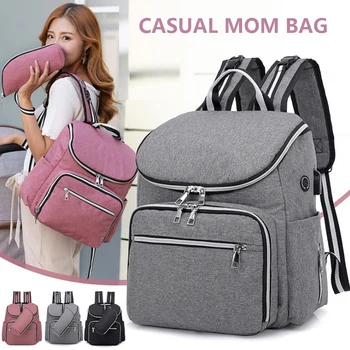 

Waterproof Mummy Nappy Bags Fashion Maternity Diaper Bags Large Capacity Baby Care Nursing Bag Mother Multi-function Backpacks