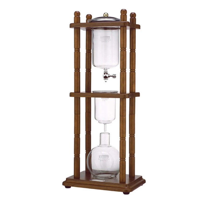 HG2603 ледяная вода капельного 750cc кофейник машина для наполнения льда холодная экстракция деревянный+ высокое боросиликатное стекло 5-8 человек эспрессо