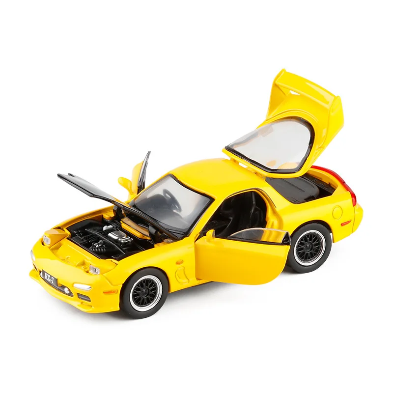 Модель спортивного автомобиля FD RX7 1/32 модель игрушечного детские игрушки из