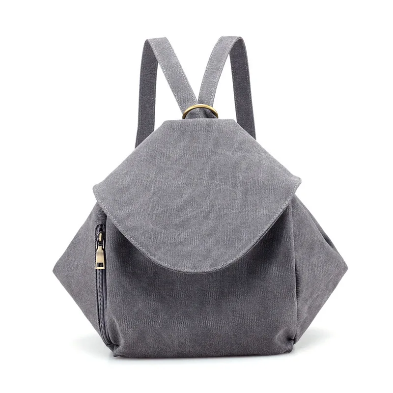 

2019 New Style Women's Canvas Hand Backpack Casual Bag Literature And Art Simple Versatile Shoulder Multifunctional Bag