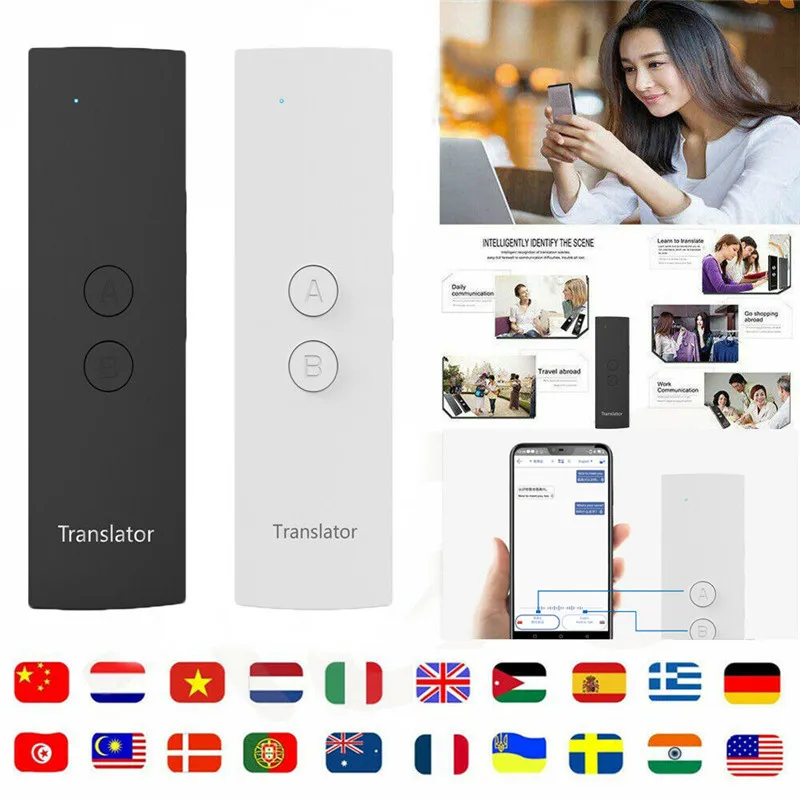 

Bluetooth Multi-function Portable Smart Wireless 2-Way Real Time Multi-Language Instant Voice Translator camera