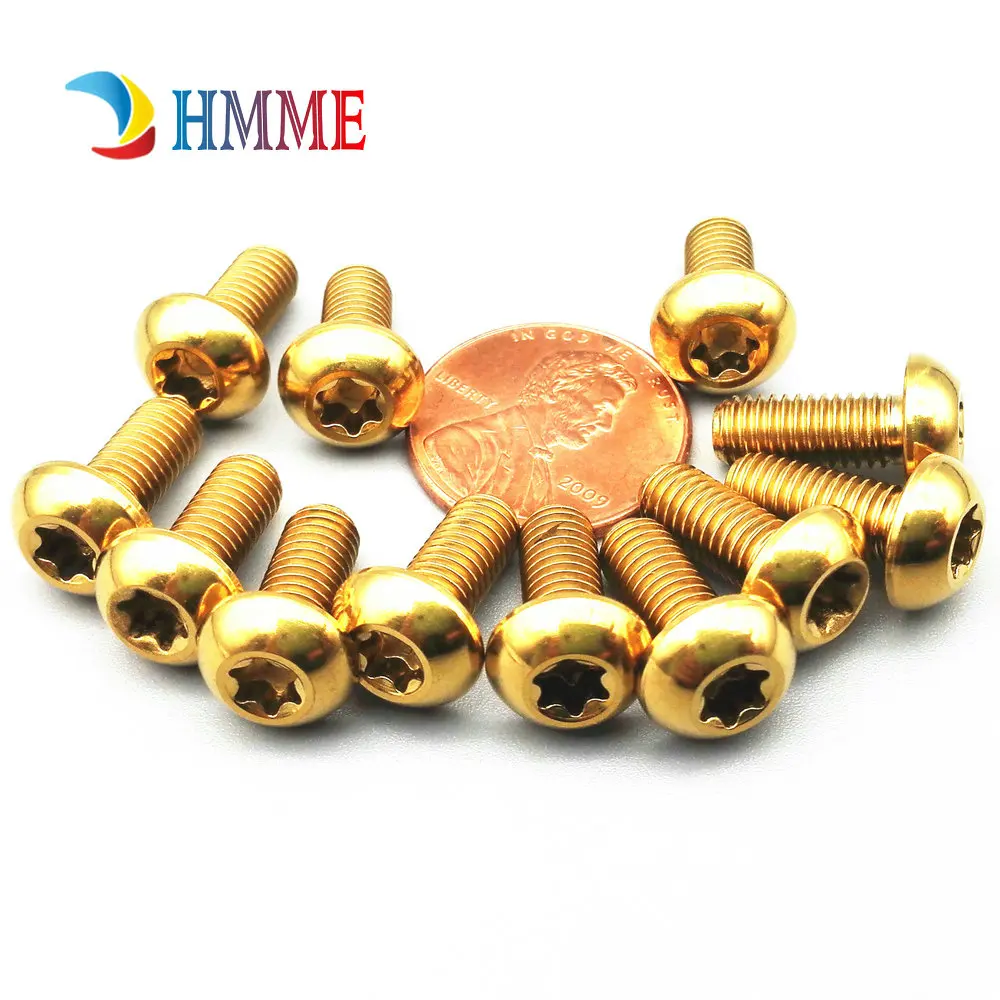 Titanium Bolts Truss Head Bottle Cage Gold Color (14)