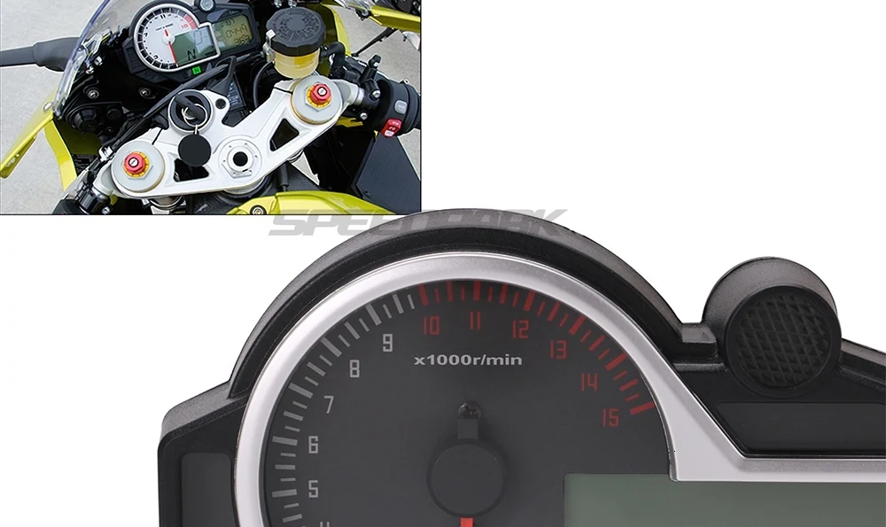 Универсальный мотоцикл одометр для 1,2, 4 цилиндра Тахометр ЖК ATV цифровой спидометр одометр для BMW KAWASAKI SUZUKI HONDA