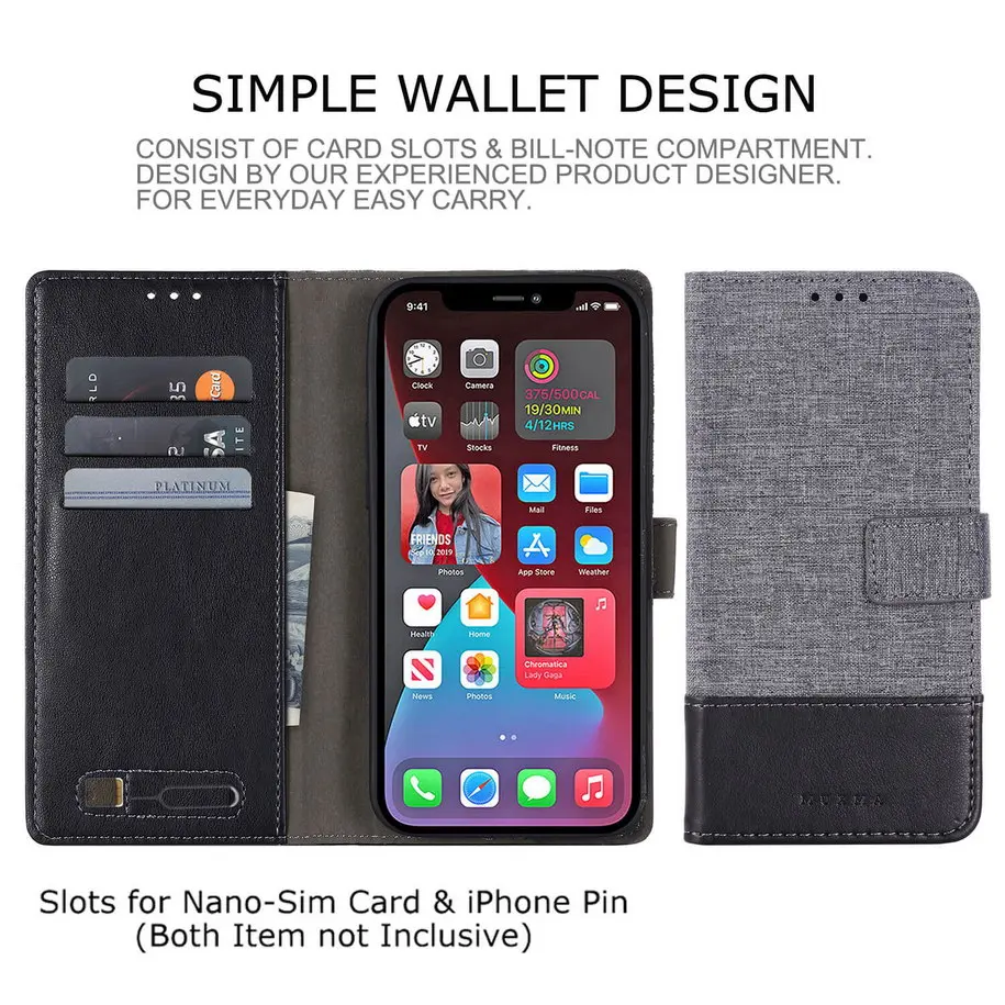 iphone 8 wallet case Flip PU Leather Case for iPhone 12 Pro Max mini 11 Pro case Card Wallet TPU inner Case For iPhone SE 2020 XS XR 7 8 Plus 6S iphone 8 cardholder cases