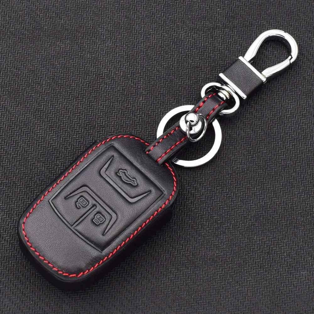 1 шт. 3 кнопки Кожаный Автомобильный смарт-пульт дистанционного ключа чехол стильный для Chery Tiggo 3 5 ARRIZO 3 7 E3 E5 чехол для ключей