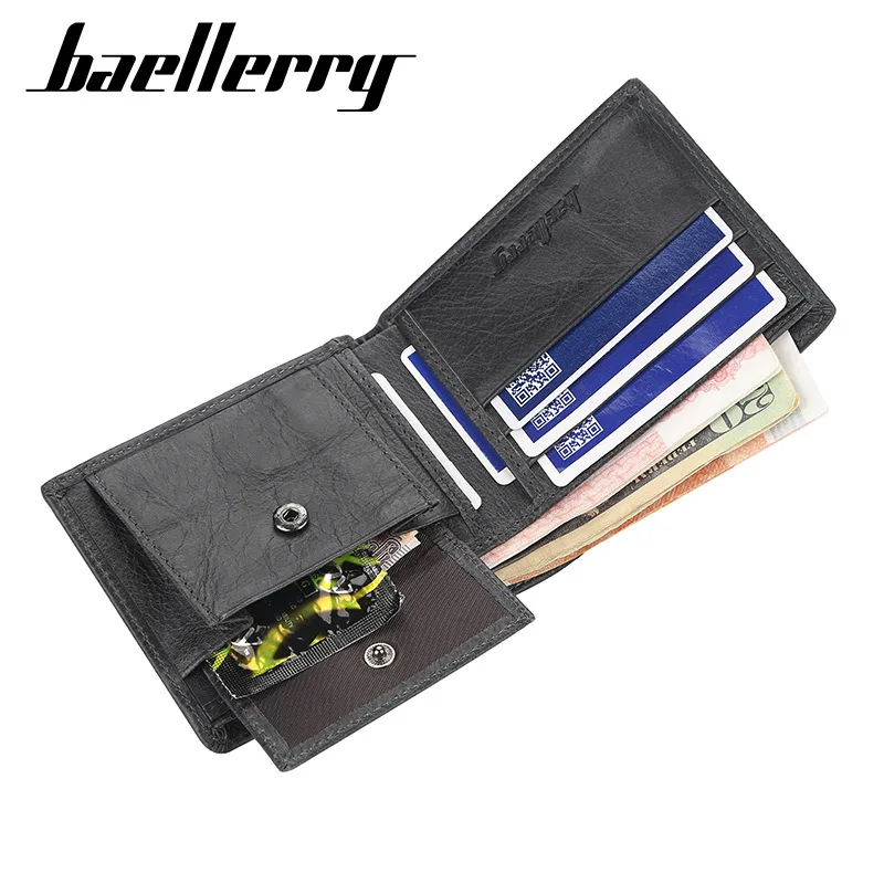 Baellerry натуральная коровья кожа мужские кошельки высокое качество короткий