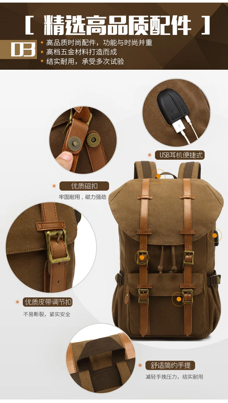 Mochila Feminina, Школьный брезентовый Рюкзак, для улицы, многофункциональный, Usb, мужской, на заказ, Большой Вместительный ранец, восстанавливающий древние способы