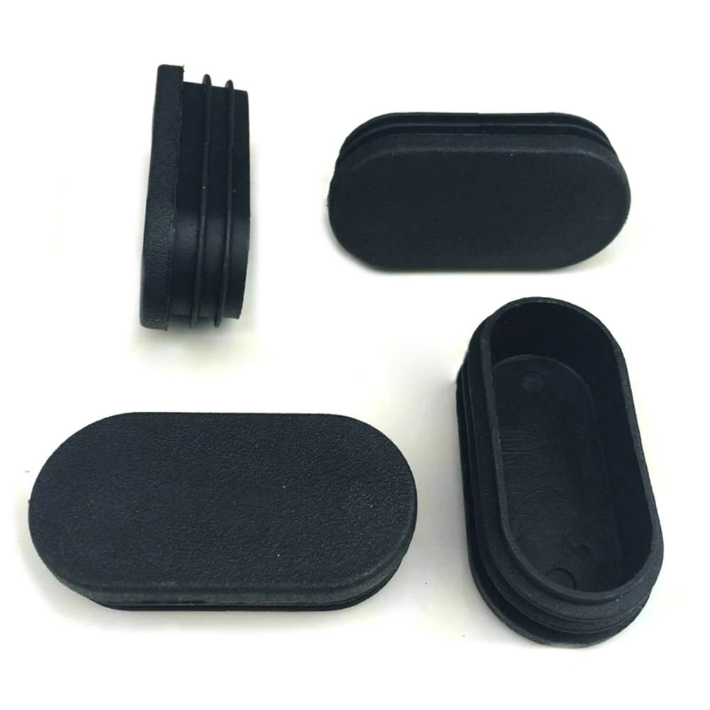 Pipe End Cap 5/10/20pcs Oval Oblong Rectangle Plastic Blanking End Cap Tube Pipe Inserts Plug Bung