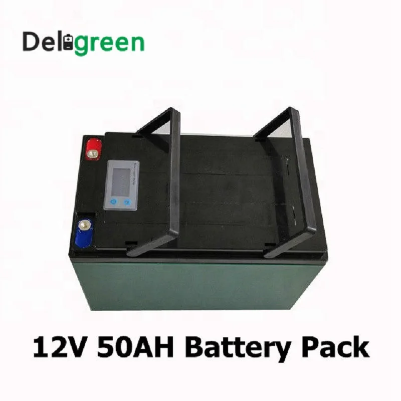 12V 50AH литиевая батарея 3,2 V LiFePO4 для системы хранения солнечной энергии электрическая лодка Yatch со светодиодным дисплеем