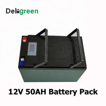 

12V 50AH Lithium 3.2V LiFePO4 Battery pack for Solar Energy storage system Electric Boat Yatch with Led display