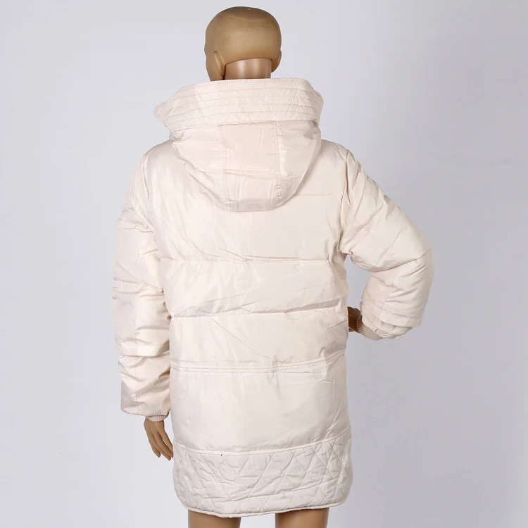 Beste Winter dikke down jassen witte eend veer lam wol imitatie vrouwen down jas bovenkleding parka overjas QY15061702