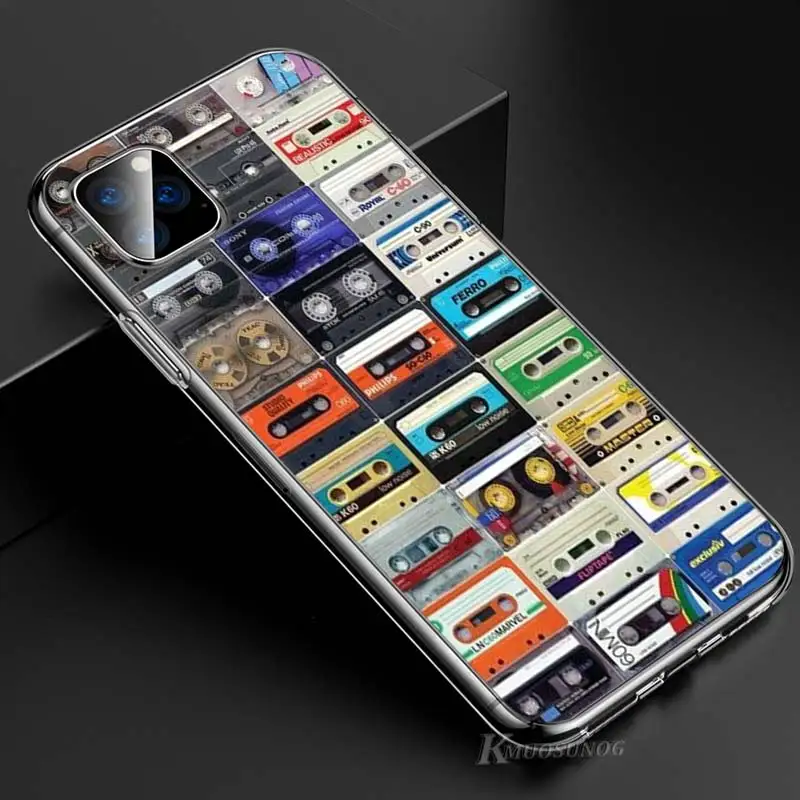 Прозрачный ТПУ чехол Классическая старая кассета для iPhone 11 11Pro XS MAX XR X 8 7 6S 6 Plus 5S чехол для телефона - Цвет: Style 10