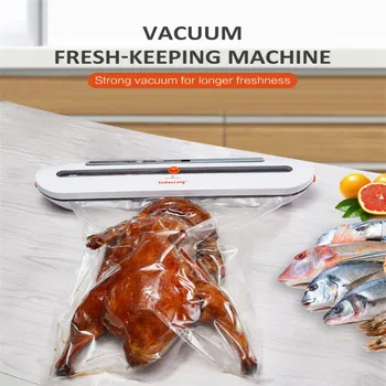 

Food Thermosealing Packaging Machine With 10pcs Bags, Food Conditioner Sealing Machine Strong Seal Vacuum Machine