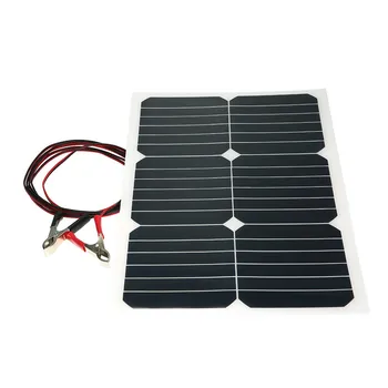 

20W 12V Mono Semi-flexible Solarpanel W/ Sunpower Chip For Battery Charger Semi-flexible Solarpanel Sunpower Solar Panel