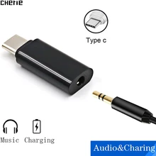Адаптер для наушников Cherie для Oneplus 7 Pro huawei type C 3,5 мм Aux Зарядное устройство USB C 3,5 Jack Dongle аудио сплиттер Audifonos Tipo C