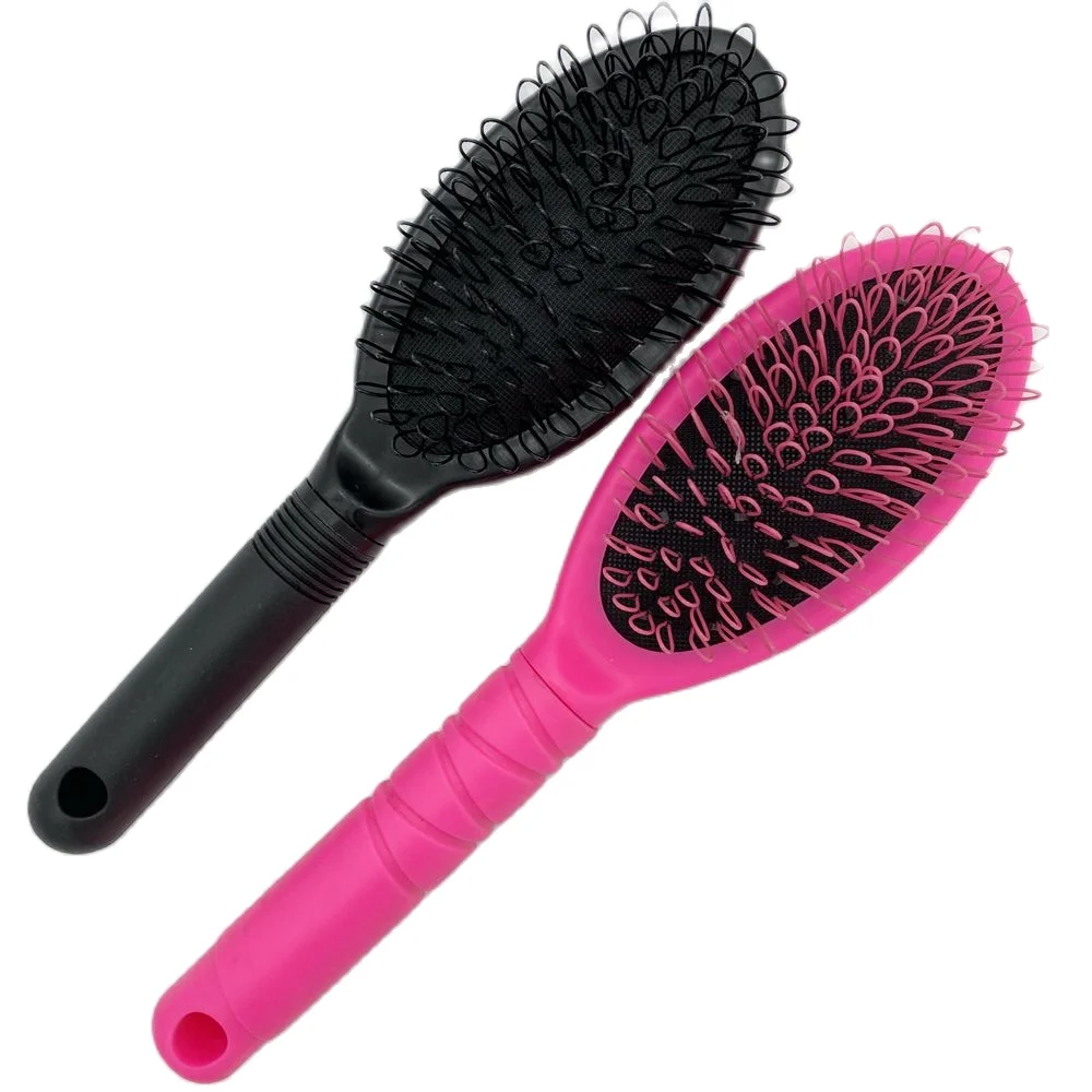 1 pc hair brush Black Pink Loop Brush Hair Extension Brush tangle free hair brush