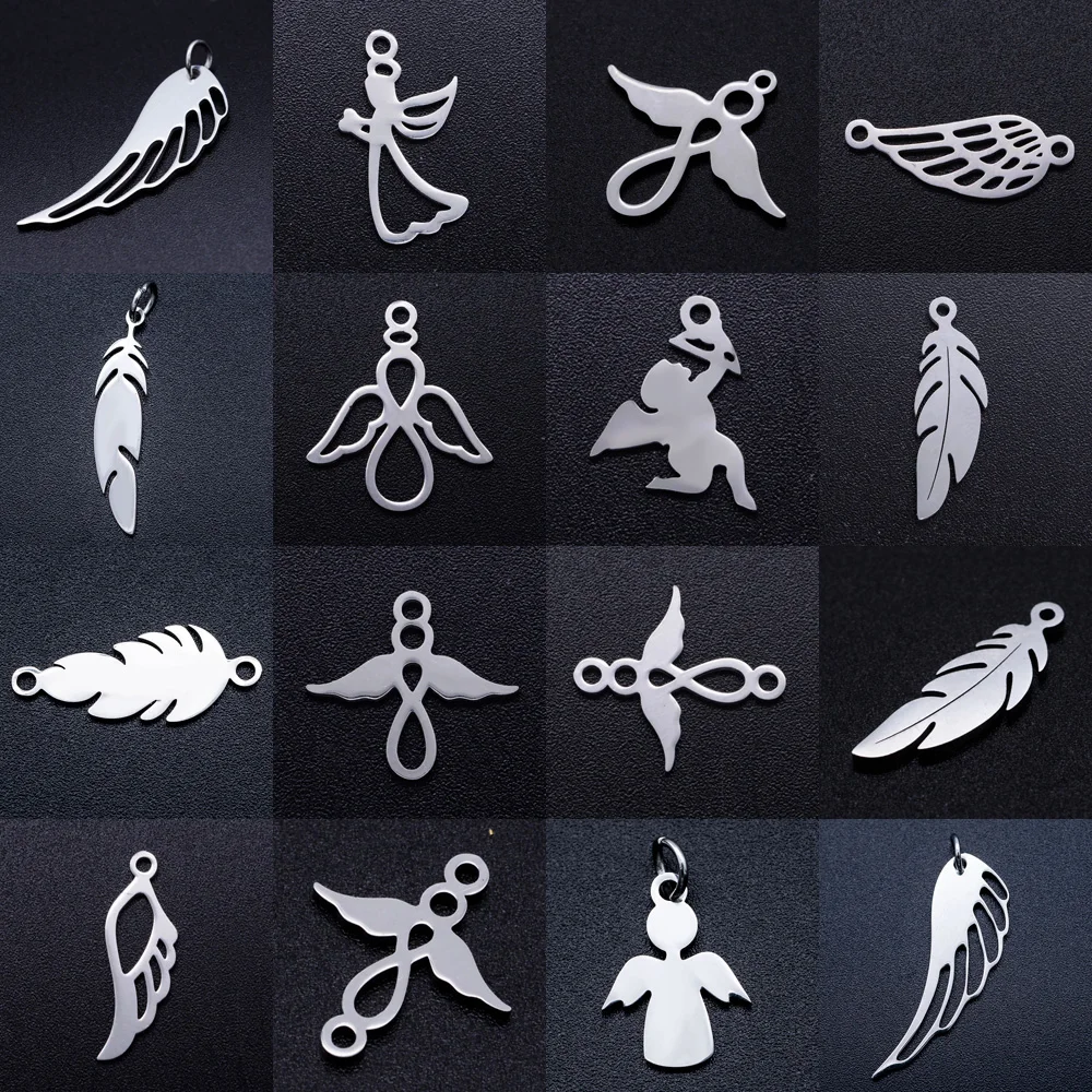 5 шт./лот соединитель для изготовления браслетов из нержавеющей стали ангельские