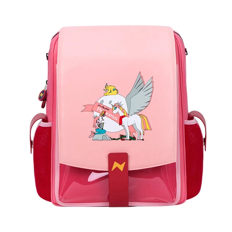 NOHOO Primary School Bag Orthopedic Backpack For Girls Boys Waterproof PU Large capacity Kids School Backpack for Teenage Girl