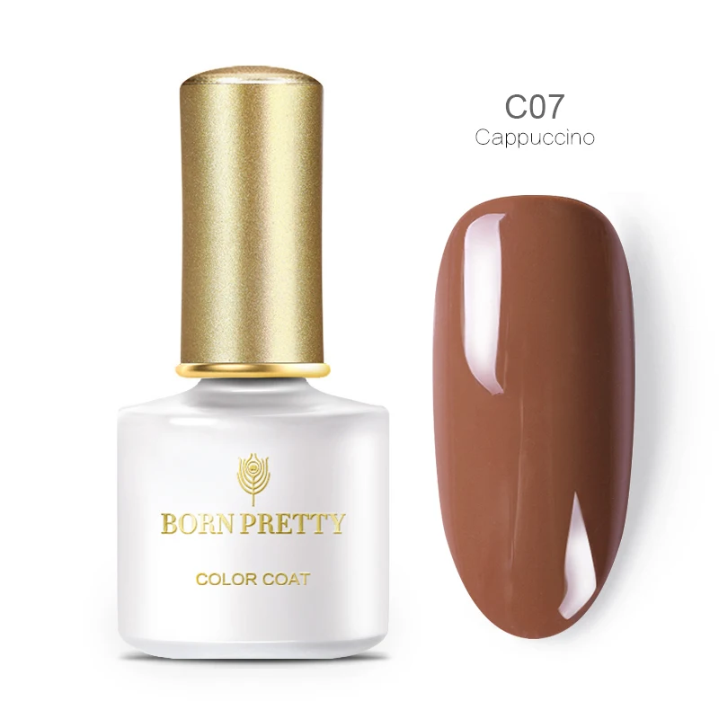 C07 BORN PRETTY Гель-лак для ногтей красного и фиолетового цвета, 6 мл, чистый цвет для ногтей, отмачиваемый УФ-Гель-лак, маникюрный лак для ногтей - Цвет: C07