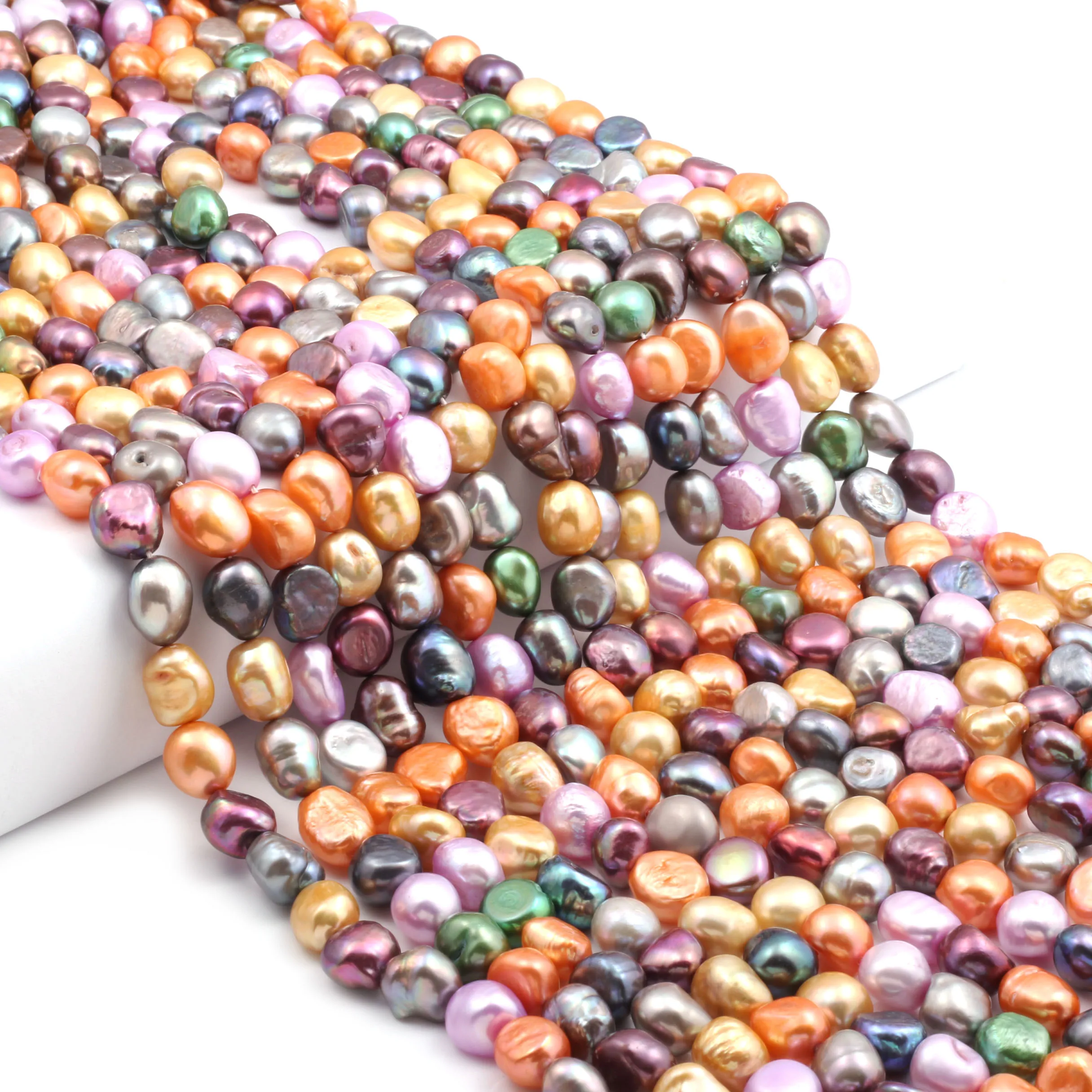 

High Quality Natural Freshwater Pearl 36cm irregular Punch Loose Beads for Jewelry Making DIY Necklace Bracelet Accessories