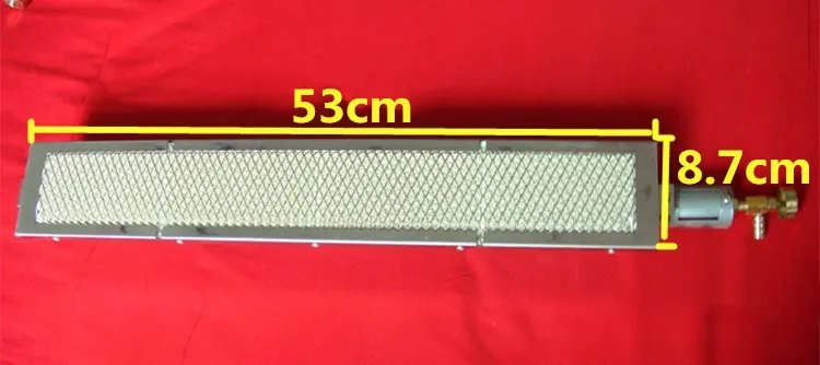 53 8.7cm Высококачественная керамическая плита горелка с инжетором(соплом) инфракрасная горелка газа для барбекю, кебаба, жарки и т. Д - Цвет: 53 8.7cm