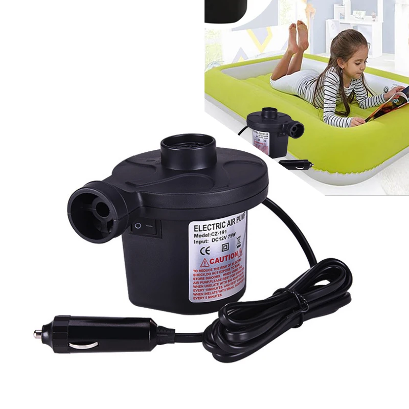 Excursie beha Insecten tellen Elektrische Luchtpomp Inflate Deflate Pompen Met 3 Nozzles Adapters Voor  Luchtbed Boot Vlot Matras Luchtcompressor 220V/12V Ro Pomp|Pumps| -  AliExpress