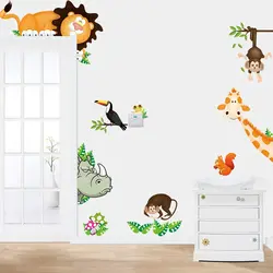 Джунгли животных DIY стикер дает ребенку лучший подарок ПВХ материал
