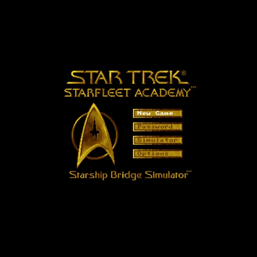 Star Trek-Starfleet Academy Звездный Корабль мост Simulato США Версия 16 бит английская большая 46 контактов серая игровая карта для NTSC игрового игрока