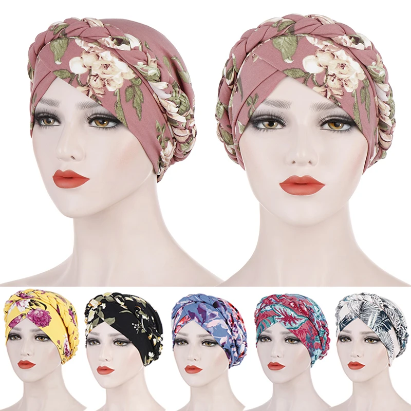 

Print Stretch Cotton muslim turban scarf for Women islamic inner hijab Turban cap Headwear Arab wrap Head Scarf Hair Accessories